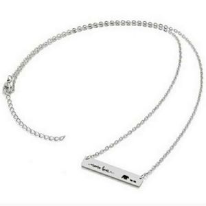 "SILVER" Mama Bear-bar, necklace